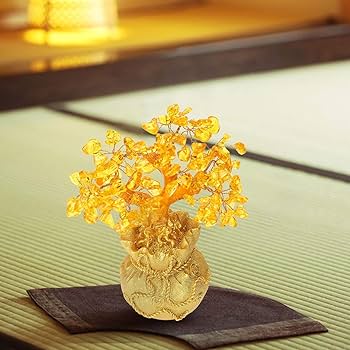 Amazon.co.jp: DOUKI YA 招財樹金のなる木水晶パワーストーン
